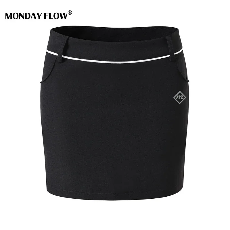 

Monday Flow Summer Sports Tennis Golf Skorts Fitness Golf Skirt Breathable Quick Drying Women Sport Anti Exposure Golf Skirt