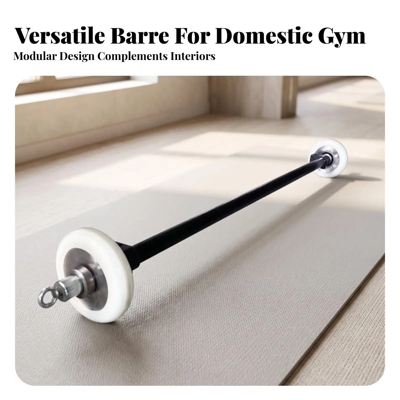 Home Dance Practice Barre Heavy Duty Carbon Steel Bar for Core Strength Stability Ballet Training Gear