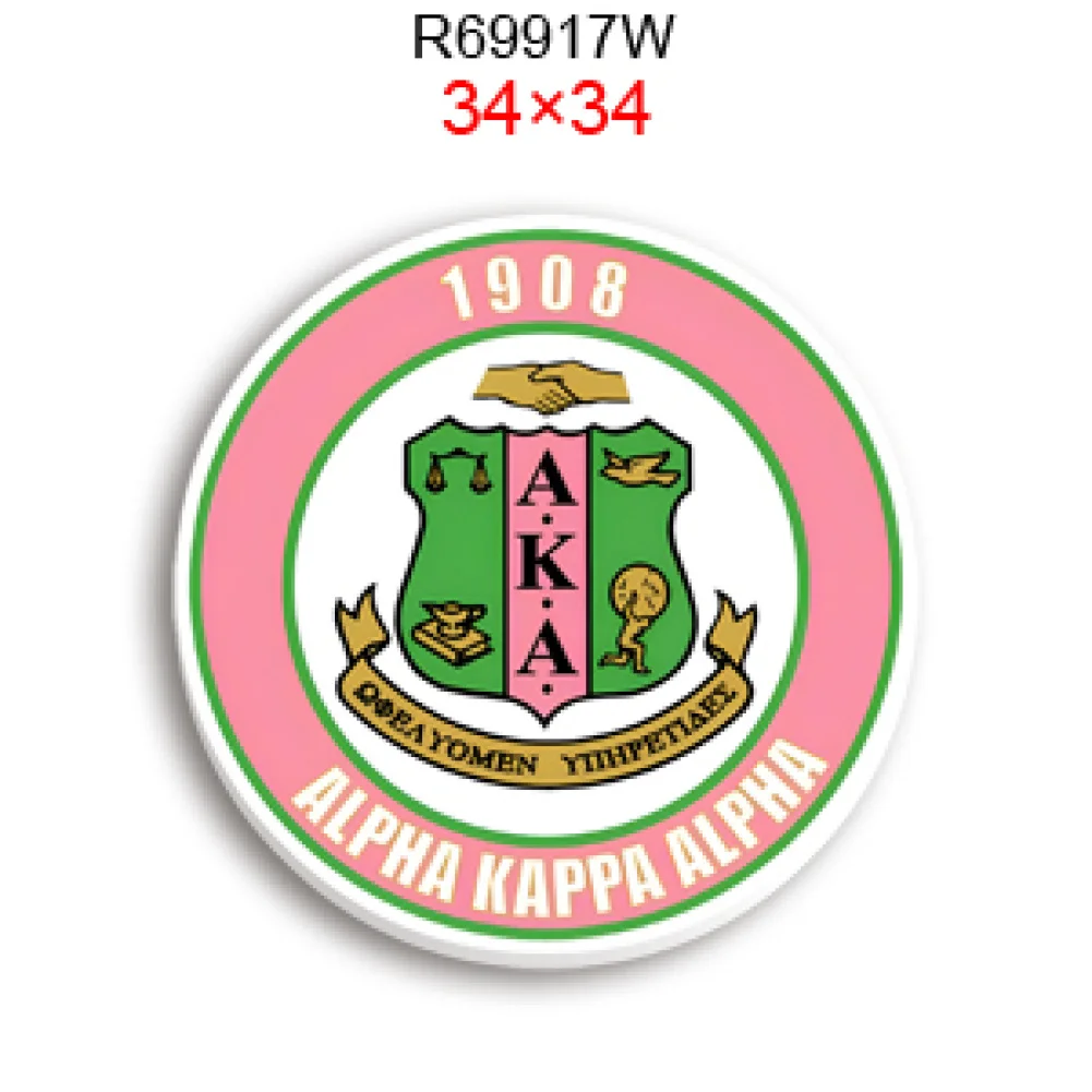 AKA Sorority Resin Planar 10pcs/lot Alpha Kappa Alpha Transparent Glitter Acrylic Flatback for Charms Keychains Badge Craft Supp
