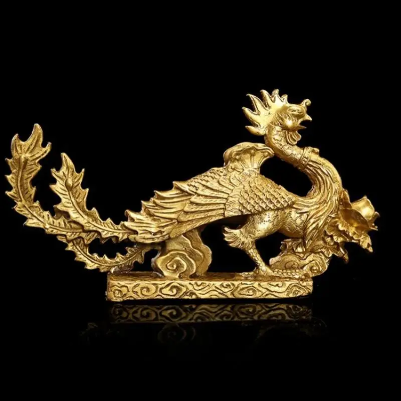 

Antique Brass Phoenix Statue Fengshui ~Wish U Wealth