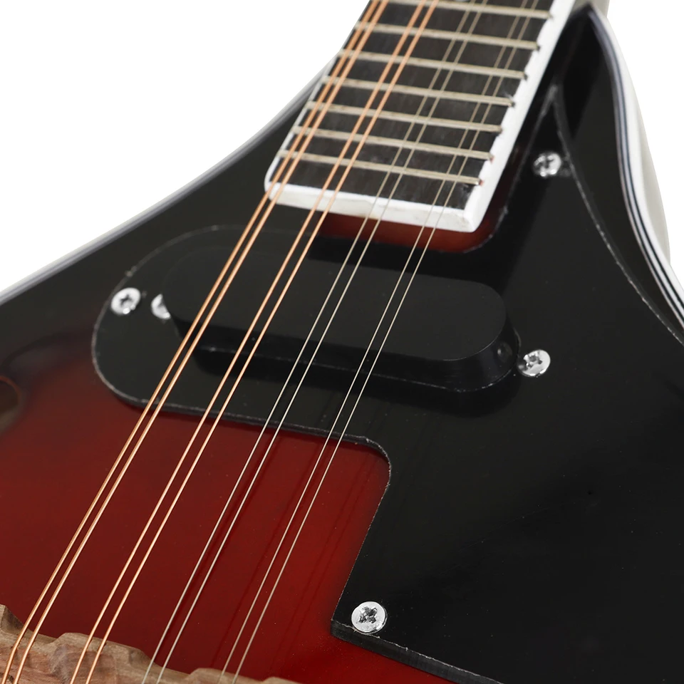 IRIN Electric Mandolin 8-String Red Black A Style with Case