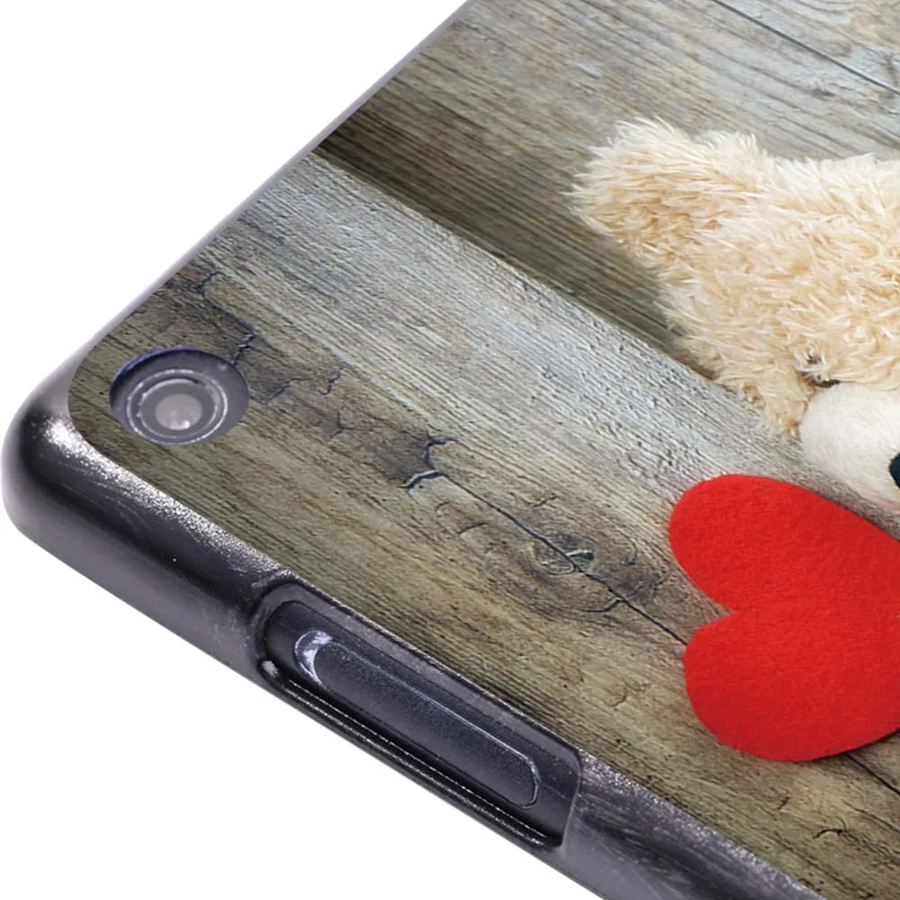 Wood Grain Hard Shell Case Cover for Amazon Fire 7 /Fire HD 8 / Fire HD 10 Tablet Plastic Anti-Dust Protective Shell