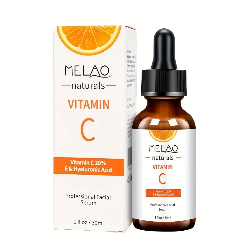 MELAO VITAMIN C SERUM Serum do twarzy z witaminą C, kwasem hialuronowym, witaminą E i więcej – Serum rozjaśniające, wyrównujący odcień skóry