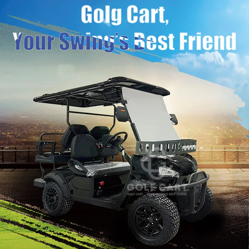 Golf Cart New Design Electric Four Wheeler 6 Seater Golf Cart Hunting Chinese Golf Cart Manufacturers Utility Golf Car