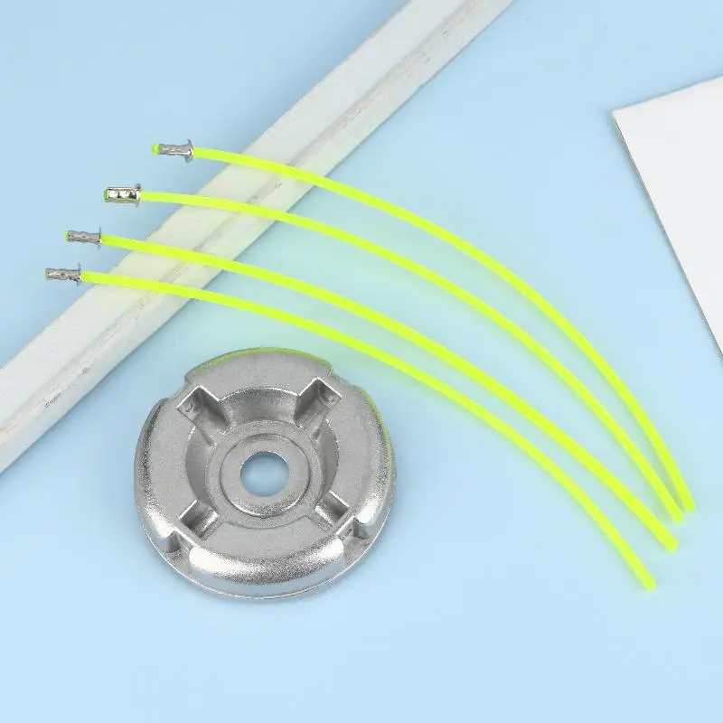 Cabezal de cortacésped Universal de aleación de aluminio con línea de corte de césped de nailon, piezas de repuesto para cortacésped