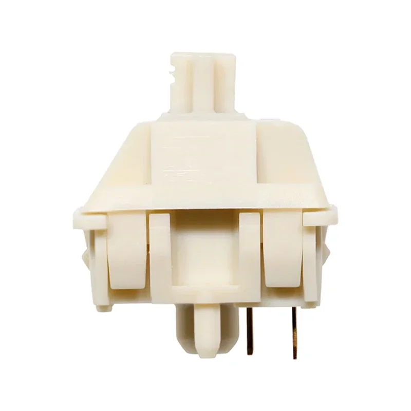 Mmd creme interruptor v4 5pin 45g teclado mecânico de jogos personalizado interruptores lineares mola dupla pom leite branco acessórios de teclado