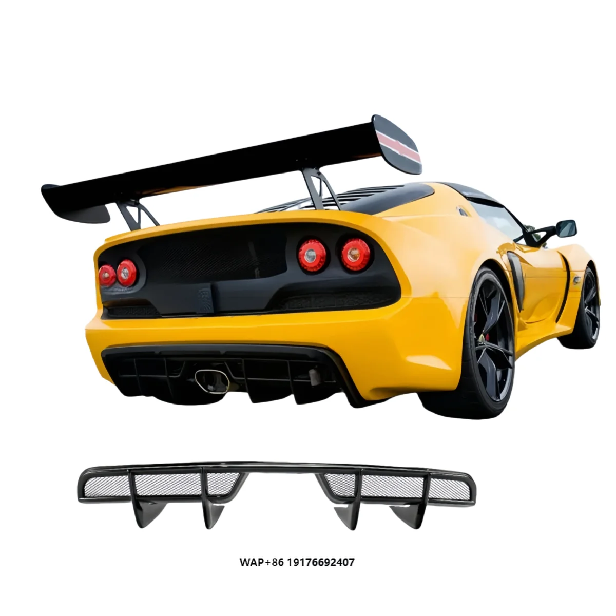 Applicable to Lotus Elise Exige S3 Modified Carbon Fiber Spoiler Rear Lip Rear Lip Rear Lip Surround Retrofit