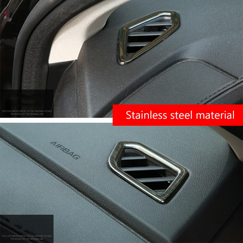 Car dashboard a pillar air outlet trim frame sticker style 2Pcs/Set For Haval F7/F7X 2018 2019 2020  Accessories