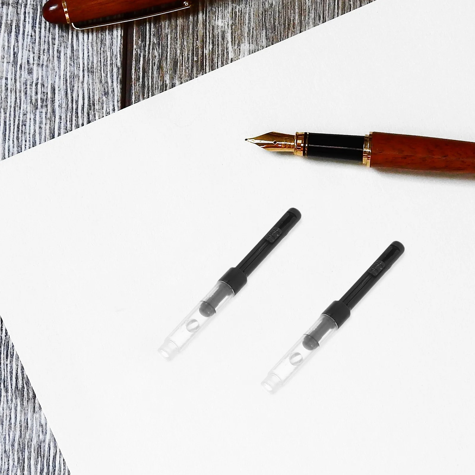 50 個ユニバーサル万年筆インクコンバーターツイストメカニズム詰め替え可能なプランジャー、ボトル入りインク用万年筆男性用