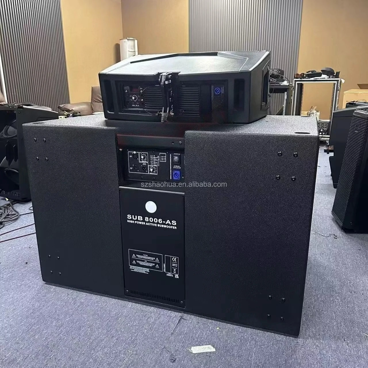 8006 Dual 18 Inch Subwoofers Professional Stage Audio Powered Speakers Pro Sound Sub 8006-AS Active  Subwoofer