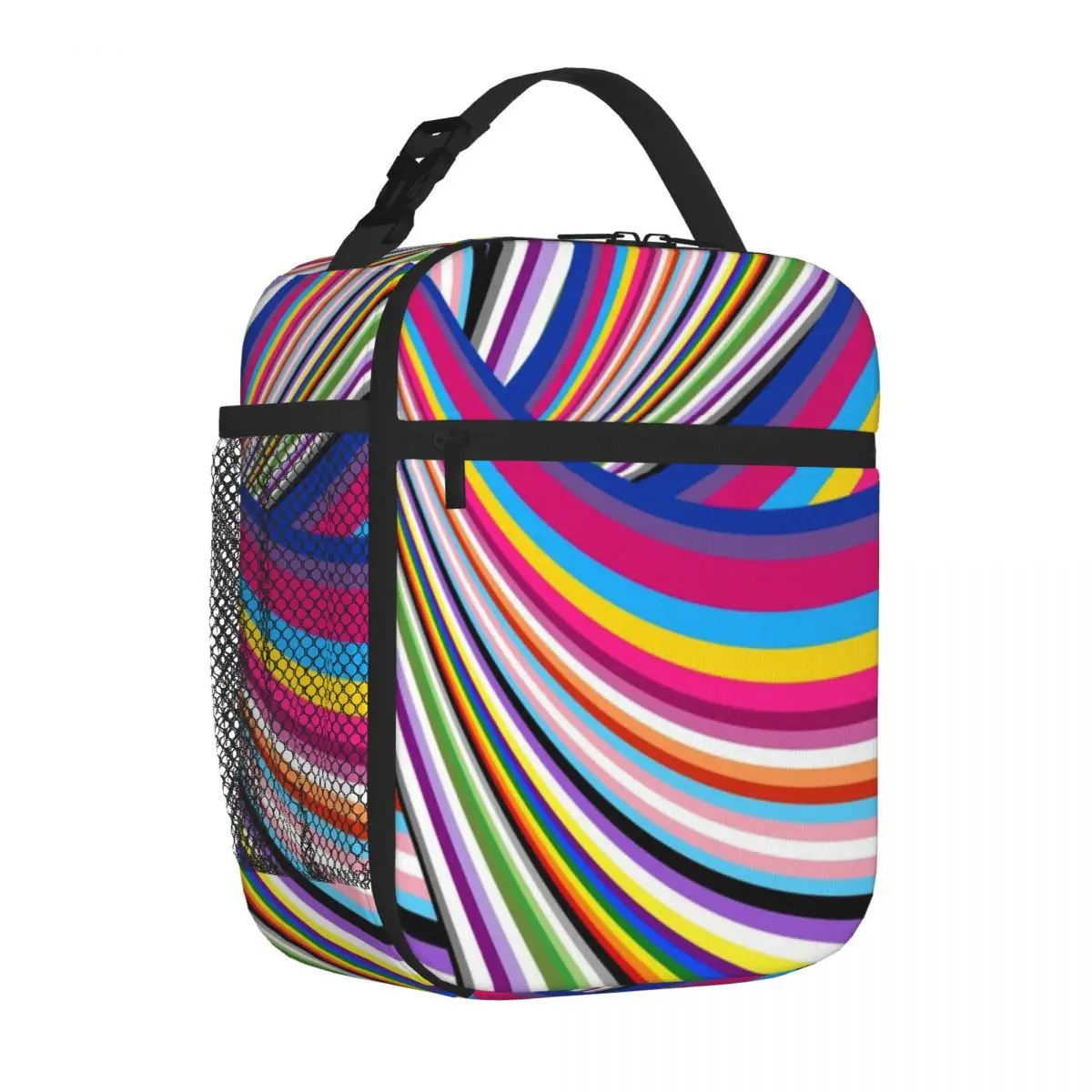 Hot Sale Pride Flags Graphic Student Lunch Bag Homemade Bento Lunch Handbag