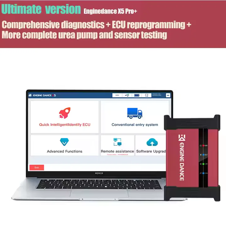 2026 Engine Dance X5 Pro Diagnostic Tool Ecu Programming Tool with Urea and Sensor test All in One Truck Vehicle Scanner