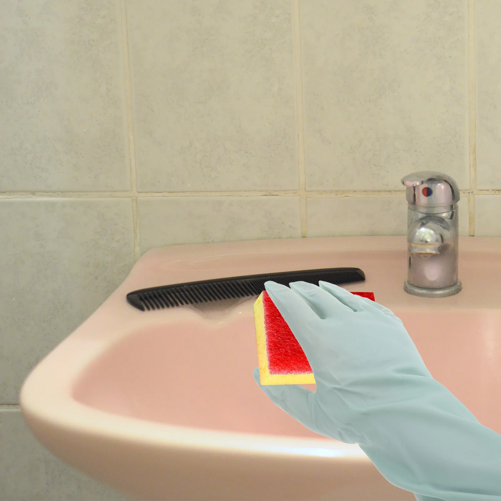 

2Pairs Waterproof Kitchen Gloves Long Dishwashing Gloves Anti-Slip Protection for Home Cleaning Kitchen Supplies