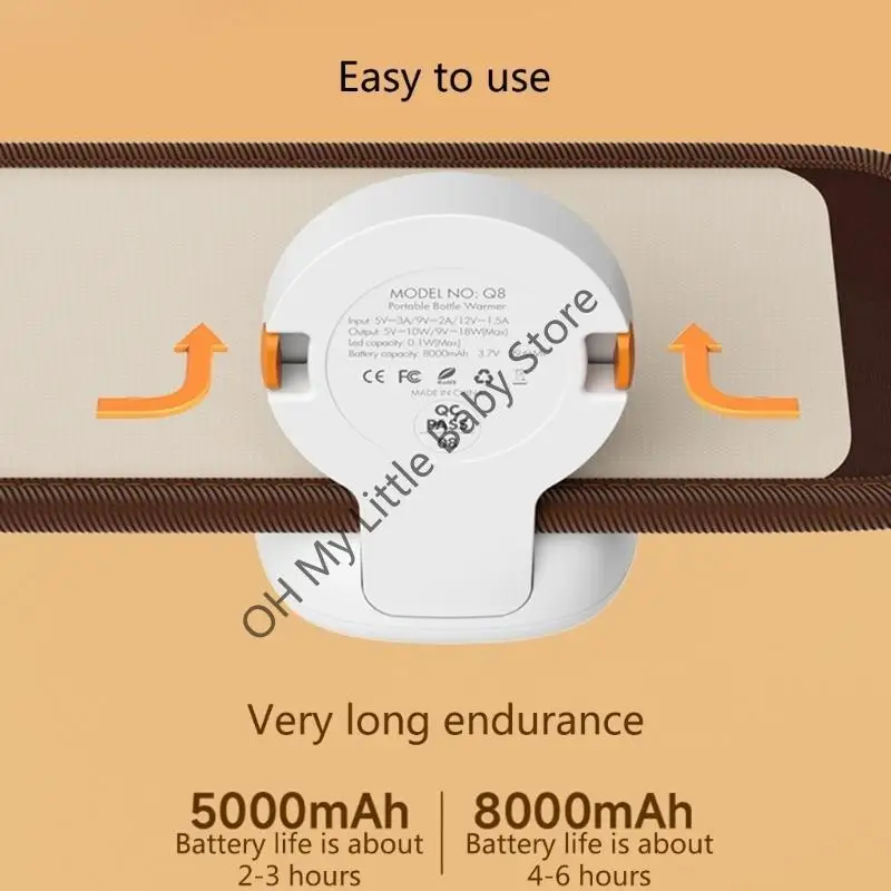 M76C Портативный беспроводной подогреватель бутылочек