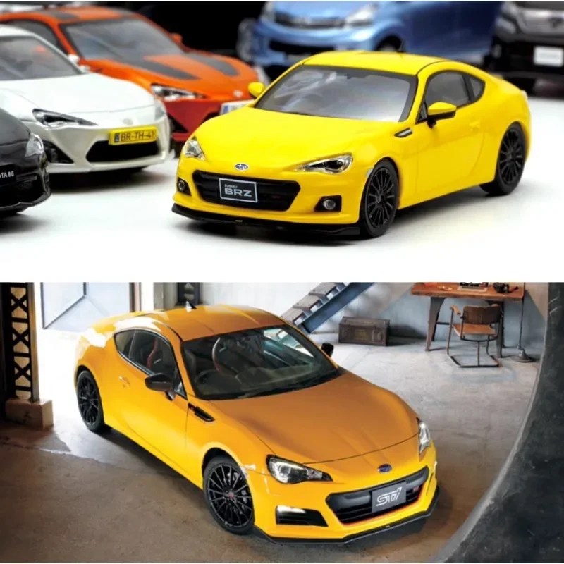 

Diecast 1:43 Scale Yellow First43 Subaru BRZ STI TS 2013 Alloy Coupe Car Model Collectible Toy Gift Souvenir Display Ornaments