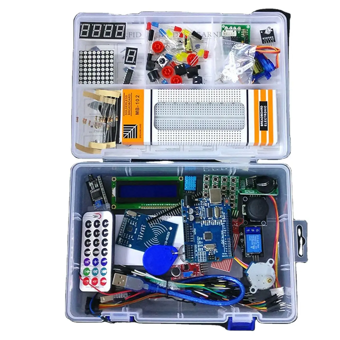 kit-de-inicio-de-placa-de-desarrollo-arduino-uno-r3-suite-de-aprendizaje-de-version-mejorada-con-caja-de-venta-al-por-menor