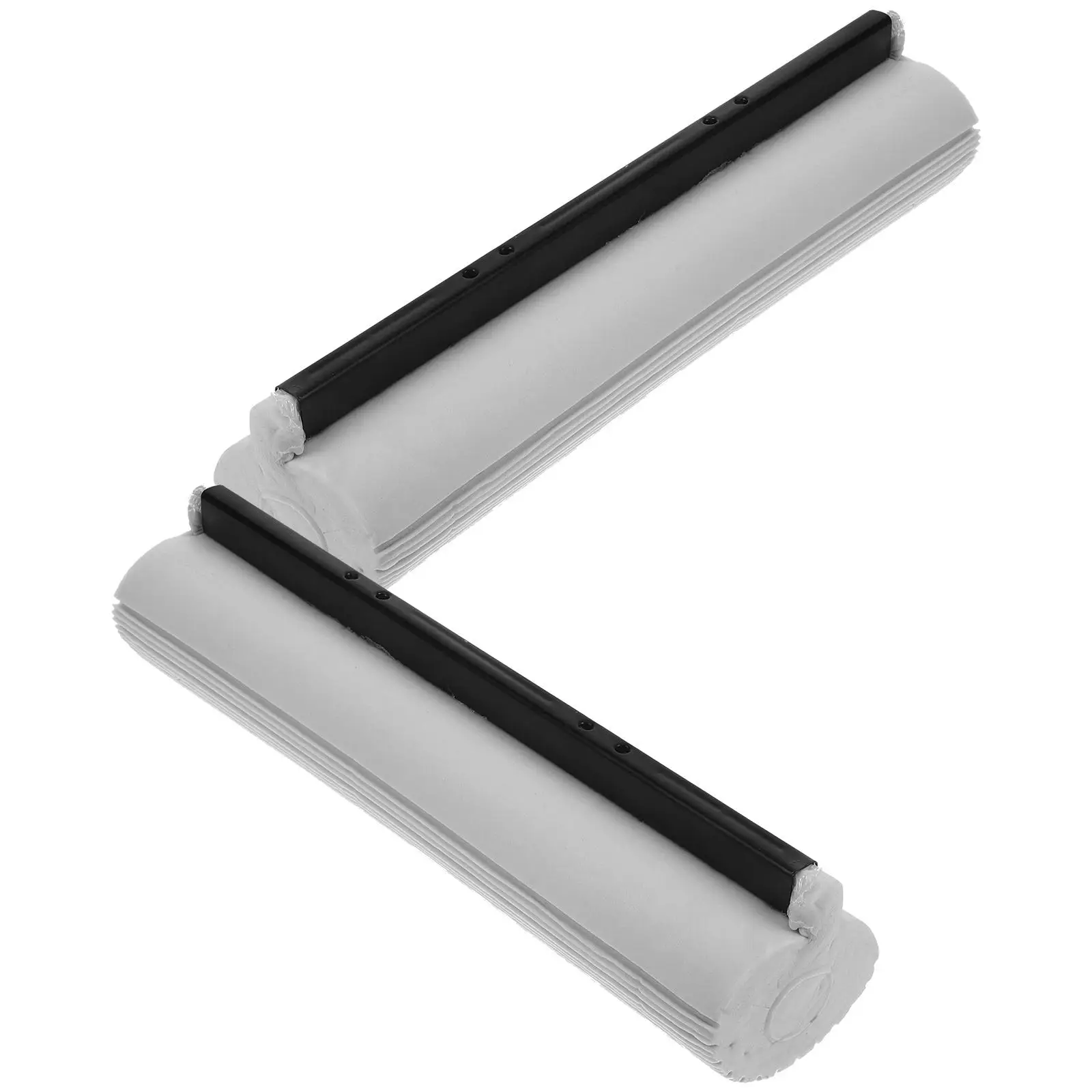 

3 pcs Gray Sponge Mop Heads Replacement Rolling Refills High Absorption Capacity Floor Cleaning Practical Design