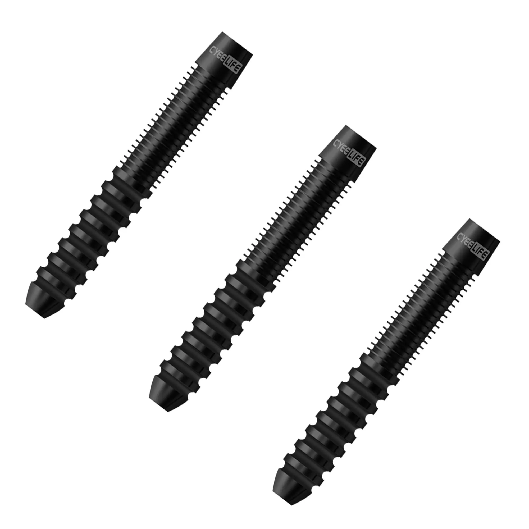 CyeeLife-Soft Dart Barrels, 18 Gram, Tungsten, 90%, Plastic Tip, Dart Board, No Accessories, 3Pcs - view 5