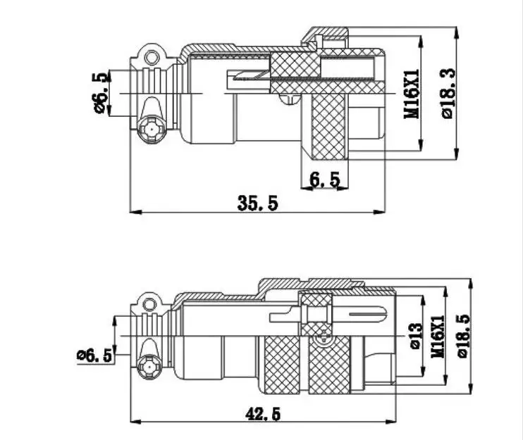 1Set GX16 2/3/4/5/6/7/8/9 Pin Male & Female 16mm Metal Circular Aviation Connector  Socket Plug 2PIN 3PIN 4PIN 5PIN 6PIN