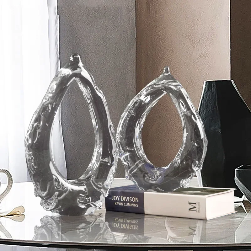 Modern Transparent Glass Bubble Vase Creative Home Decor Living Room Dining Table Flower Arrangement Ornament Luxury Style