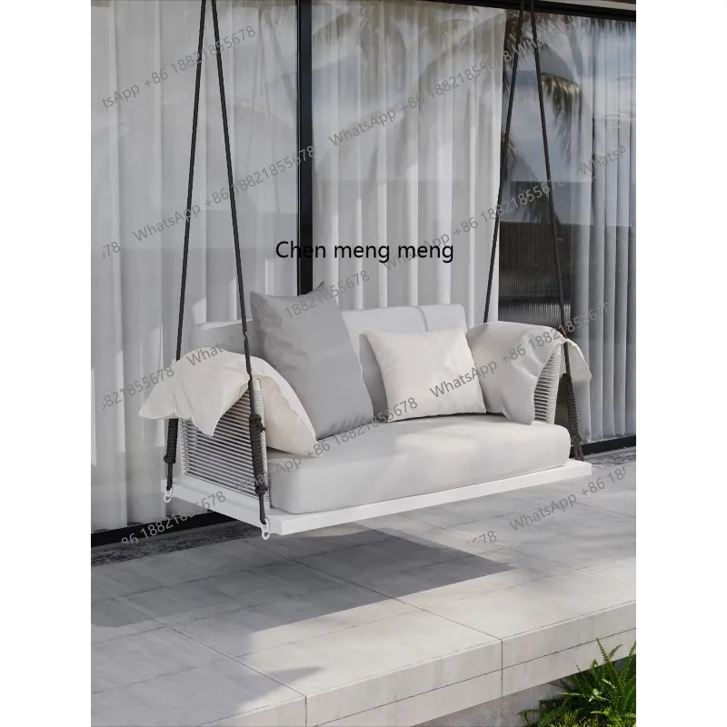 

swing balcony hanging chair indoor household single double rattan hanging basket, courtyard outdoor, swing chair