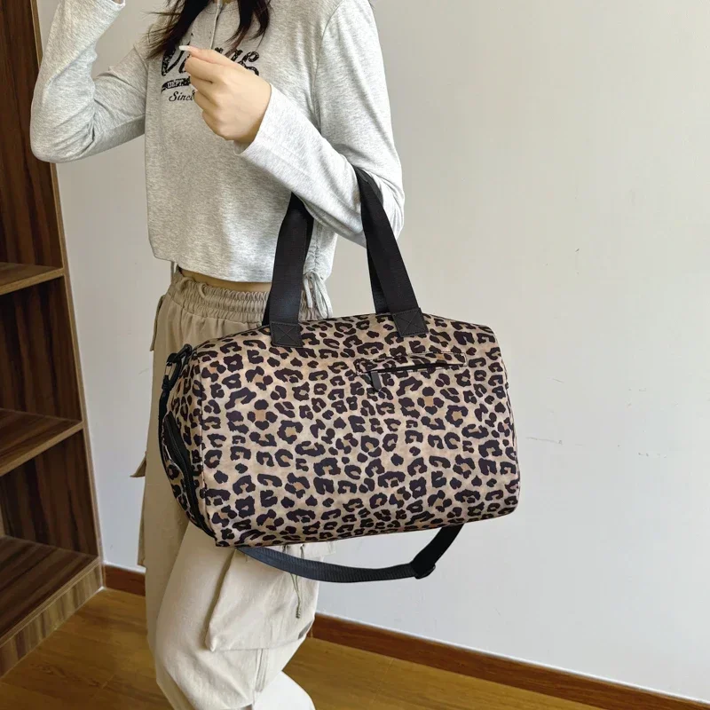 Bolsos de viaje de gran capacidad con cremallera de lona, bolso de hombro juvenil de alta calidad para mujer, bolso de mano versátil informal de nuevo estilo