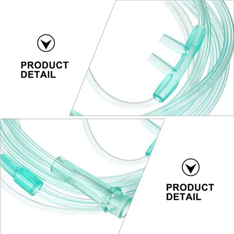 

DELAM-60Pcs Oxygen Cannulas 2 Meters Nasal Cannula Soft Nasal Oxygen Tubing O2 Cannula For Adults
