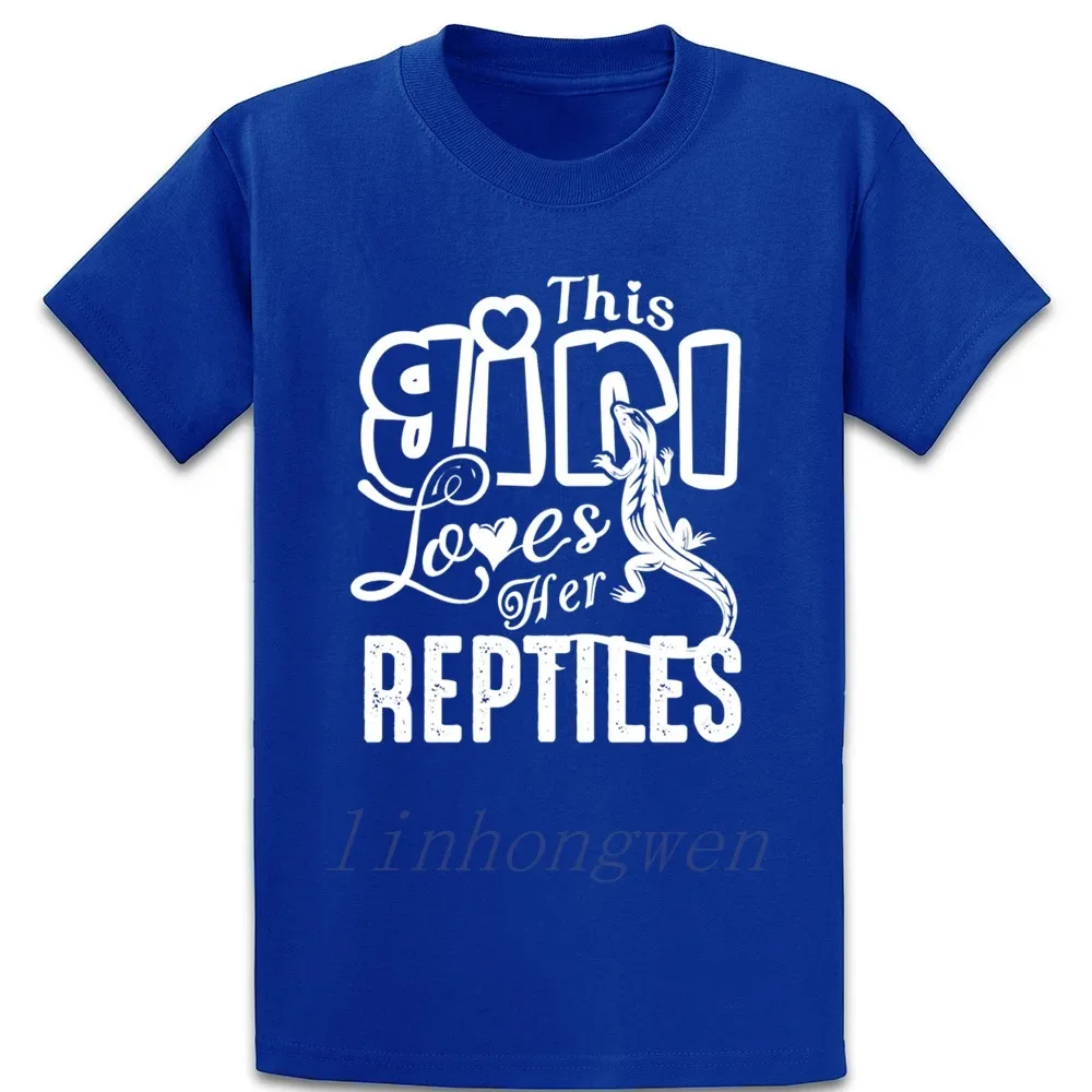 This Girl Love Her Reptiles T Shirt Funny Personalized Cotton Plus Size 5xl Vintage Slim Summer Shirt