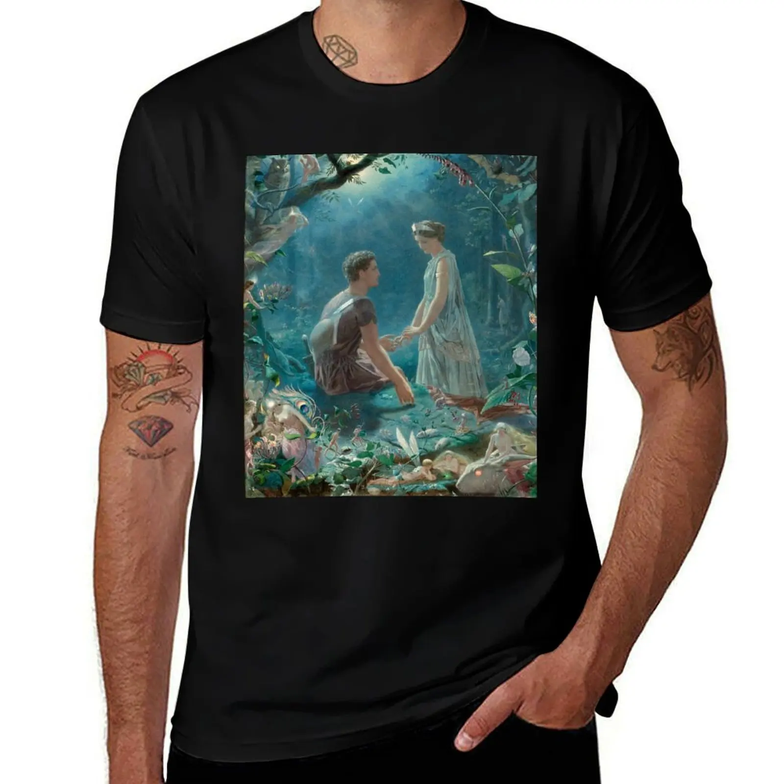 

A Midsummer night dream. Hermia and Lysander T-Shirt customs design your own summer shirt Funny t-shirts mens funny t shirts