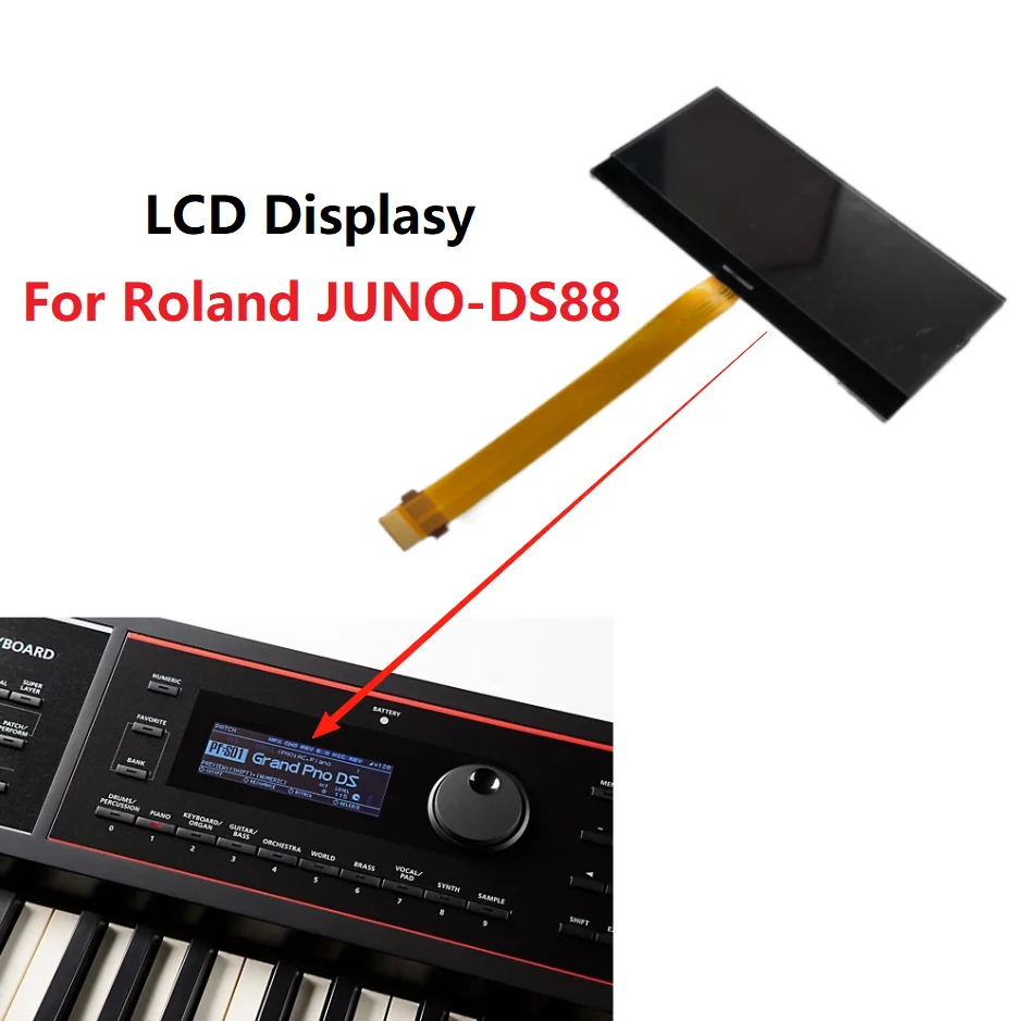 

Original LCD Displasy For Roland JUNO DS88 JUNO-DS88 88 Key Synthesizer Matrix Screen Replacment