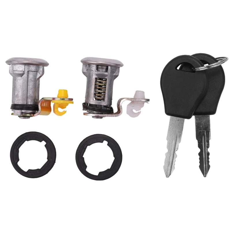 Car Left and Right Car Door Lock Kit with Key Car Door Lock for Pickup 1987 -1991 80600-01G25