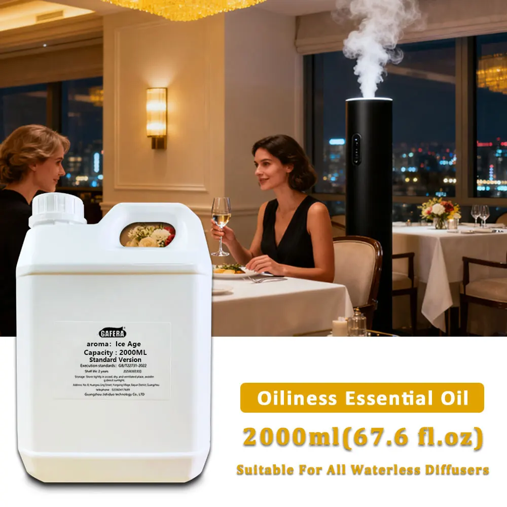 GAFERA 2000ml (67.6 fl.oz) Ice Age Wild Bluebell Essential Oil - For All Waterless Diffuser, Diffuser Replenish Aromatherapy Oil