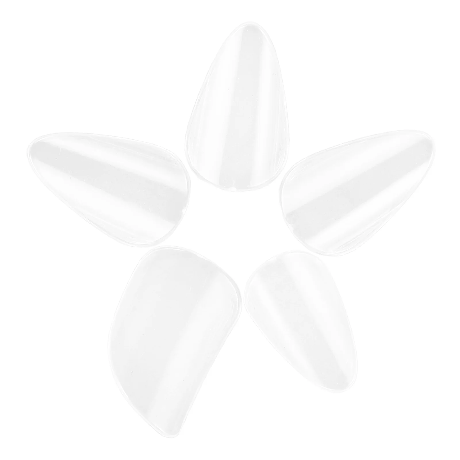 

Children's Pipa Nails Lute Finger Picks Aldult Transparent Plastic Clear Protectors