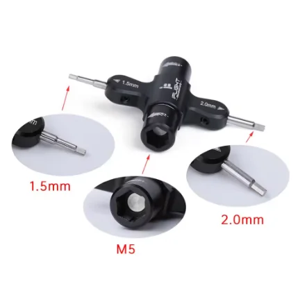 

iFlight Prop Tool (Ratchet w/ Bearing) Quad M5 Wrench 1.5mm/2mm screwdriver with Built in One Way Bearing Tool for RC Drone FPV