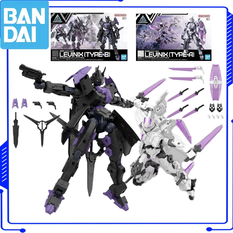 

Bandai Genuine Original 30MM Action Anime Figure EXM-X20 LEVINIX A B Assemble Toy for Boys Girls Kids Gift Collectible Model