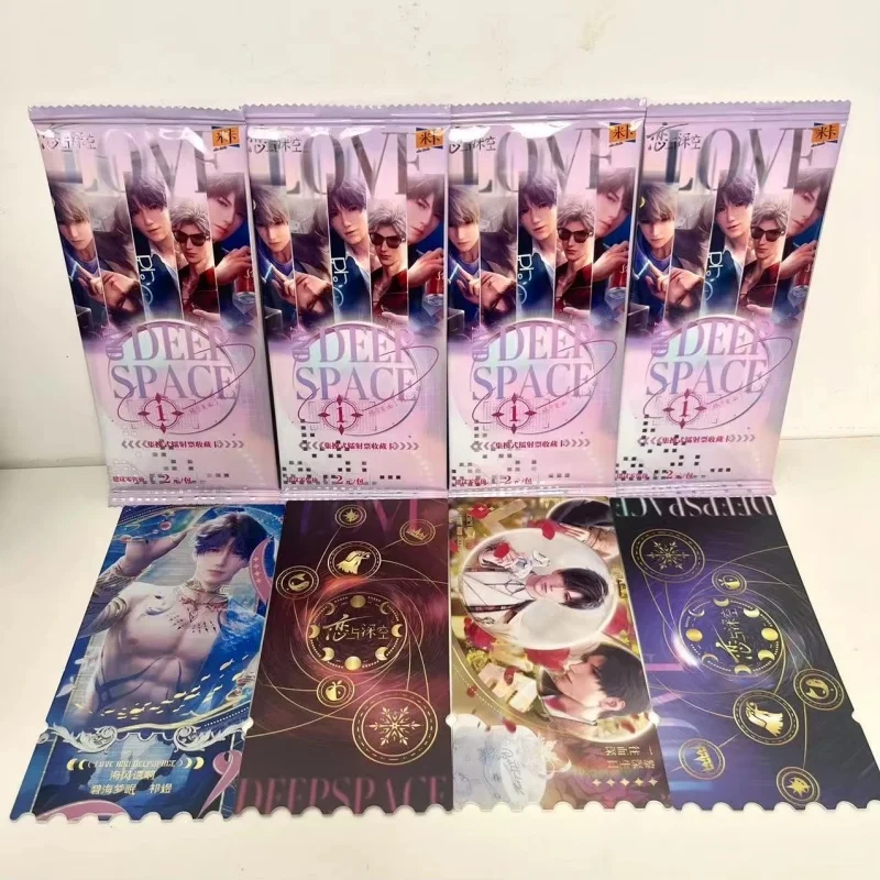 Love And Deepspace Holographic Laser Ticket Stubs Collectible Featuring Caleb Sylus Zayne Xavier Characters Game Art Bookmark