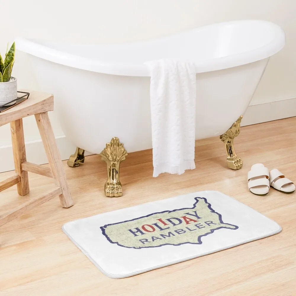 

Holiday Rambler - vintage camper series Bath Mat Hallways Bathroom Items Mat