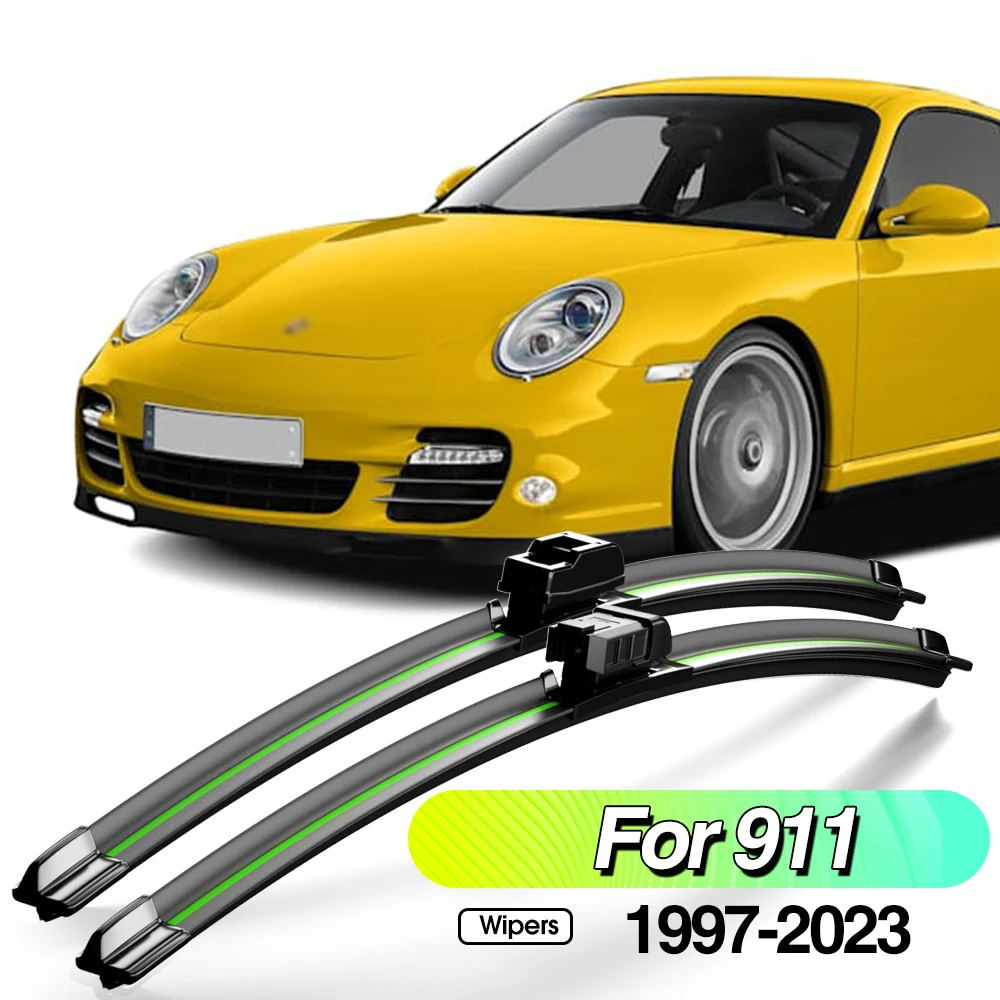 

For Porsche 911 1997-2023 2pcs Front Windshield Wiper Blades Windscreen Window Accessories 2004 2008 2010 2012 2018 2019 2021