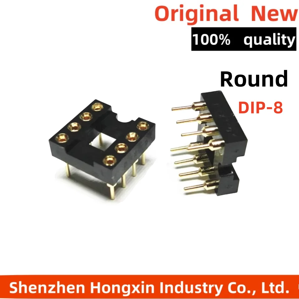 

20pcs/lot DIP-8 Round IC SOCKET 8 PIN 8PIN 8P Round Hole DIP IC Sockets Adaptor Solder Type New Original