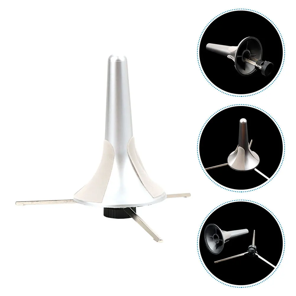 Supporto per tromba in metallo pieghevole portatile a 3 gambe Supporto stabile Accessori per tromba per trombone Supporto per trombone