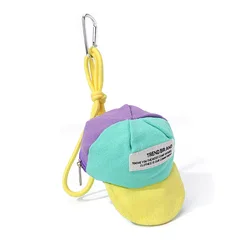 Cute Baseball Cap Style Zip Coin Purse Personalized Mini Wallet for Men Women