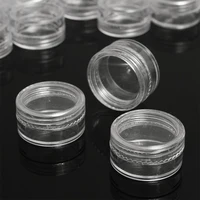 Pot de crème transparente pour échantillons de 5g, 50 pièces, Mini bouteilles cosmétiques, conteneurs, Pot Transparent pour les Nail Arts, petite boîte transparente pour baume 2