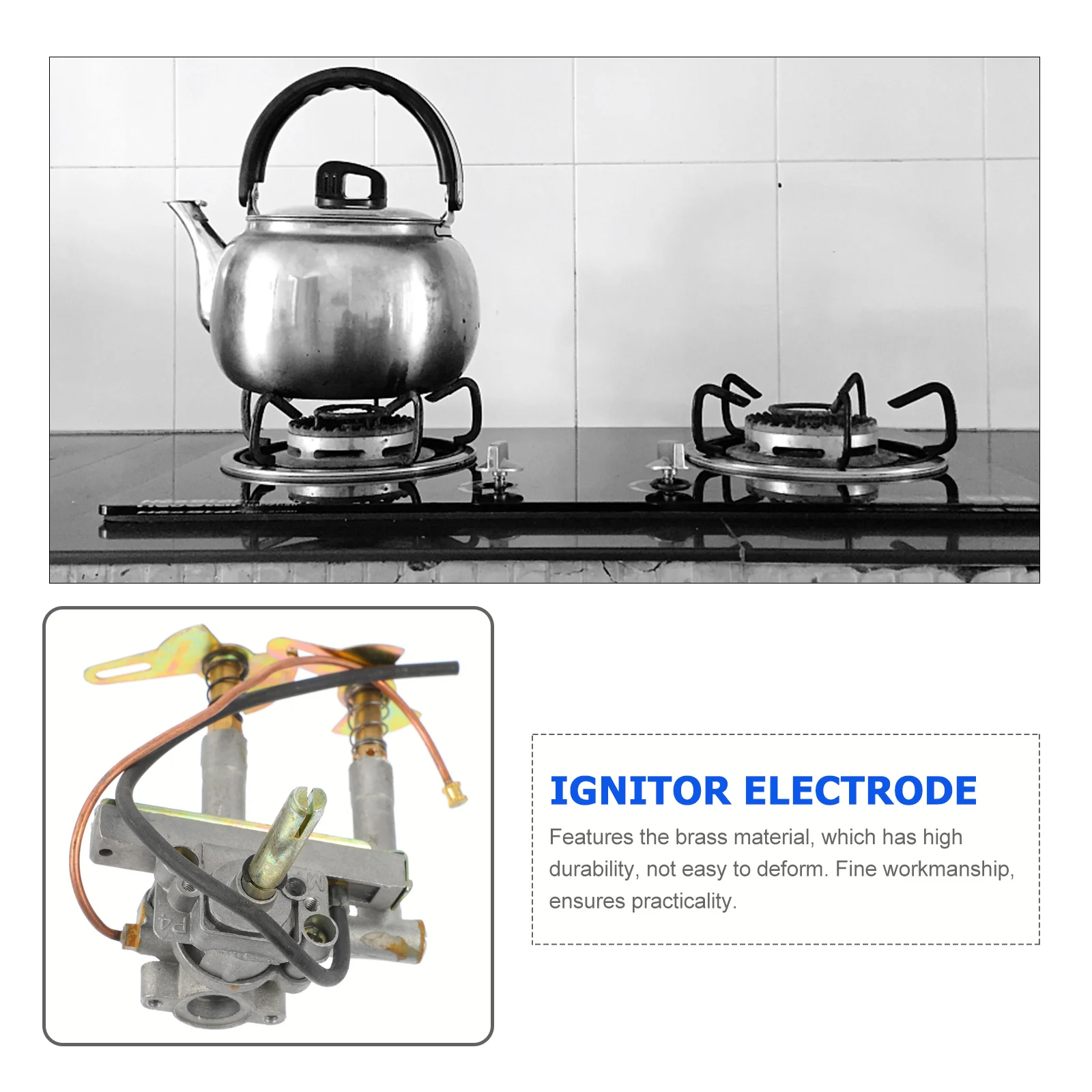 

Импульсное зажигание в сборе, электронный гриль, воспламенитель, латунный электрод, ремонт плиты, кухонный аксессуар, часть для барбекю, высокое качество