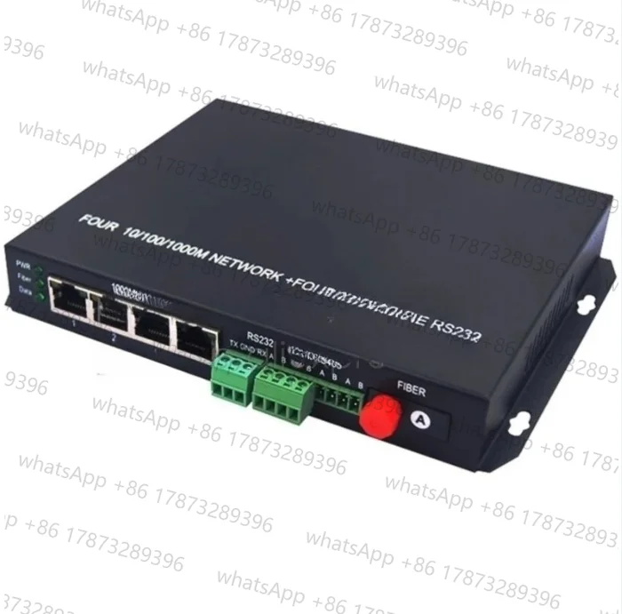 1/2/4/8 Way RS485 RS422 RS232 Fiber Converter Optic Modem Optical transceiver FC/SC/ST, 100M/1000M Ethernet Optional