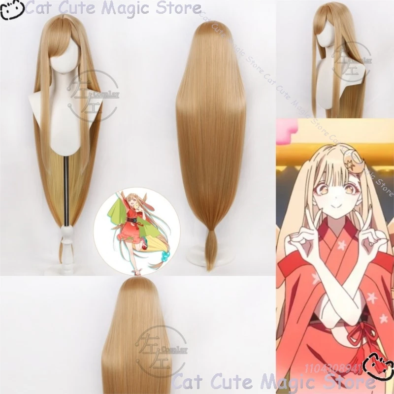 

Kaguya аниме Cho-kaguyahime косплей костюм коричневый длинный парик для волос реквизит милая кавайная женщина девушка Cos аксессуары Хэллоуин вечерние Cos