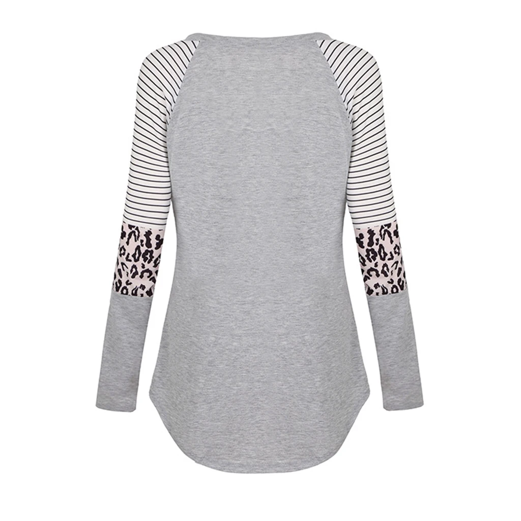 Frauen Mutterschaft Langarm Stillen Patchwork Farbe Tops Stillen Bluse – Detail 11
