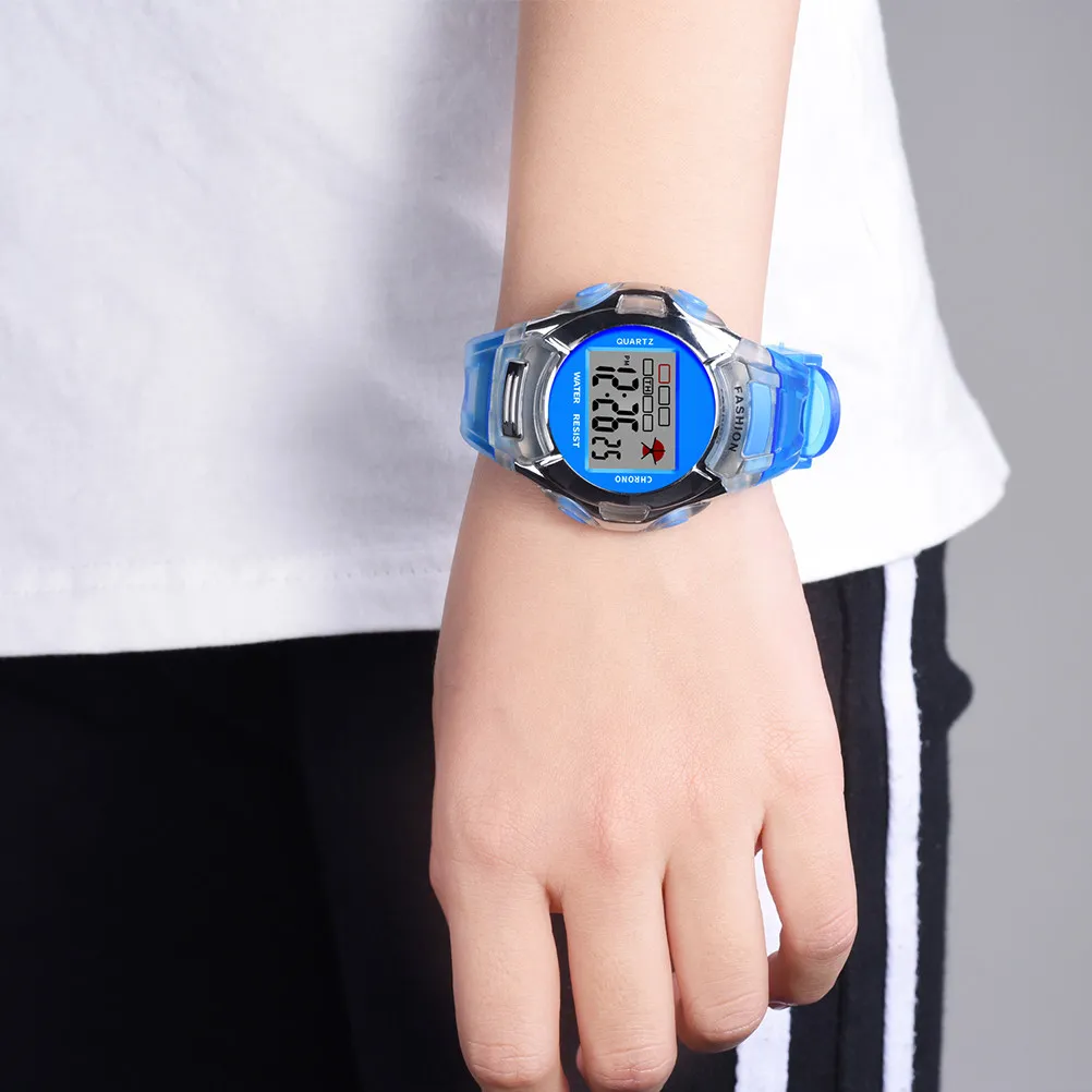Stylish Sports Watch Waterproof Luminous LED Backlight Electronic Wrist Watch Supports Stopwatch Alarm Date Week 12 24 Hour