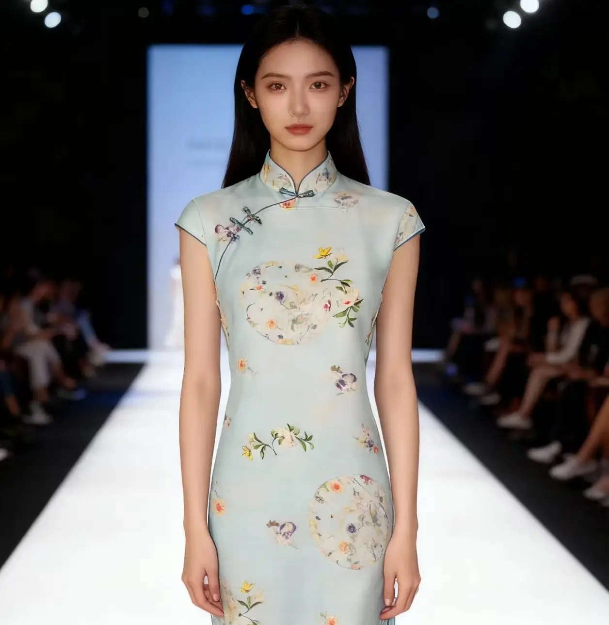 

Premium Breathable Ramie Fabric, Oil Painting Style Print, Skin-Friendly for Women's DIY Dresses, Hanfu, Cheongsam, Spring Summe