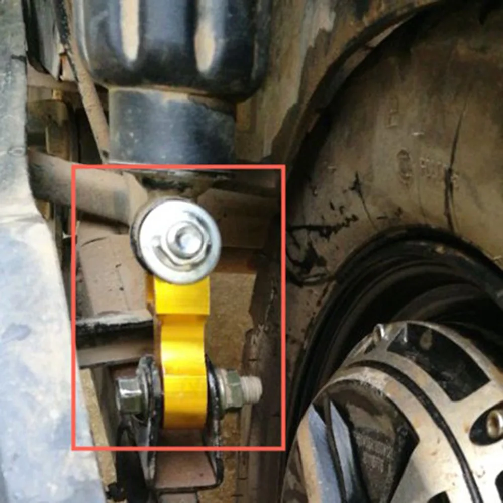 2x Motorcycle Rear Shock Absorber Aluminum Alloy Suspension Booster Height Extension Extender Slider Accessories With Screws