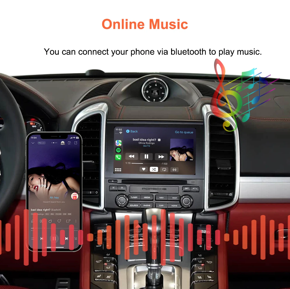 Bonroad OEM-Bildschirm-Upgrade-Modul für Porsche Cayenne Cayman Panamera PCM 4.0 2017-2018 Wireless Carplay Android Auto Interface – Detail 11
